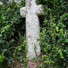 Sanduck Cross: a wayside cross on the north side of a minor road  45m south west of Sanduck Farm