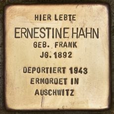 Stolperstein dedicated to Ernestine Hahn