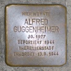 Stolperstein dedicated to Alfred Guggenheimer