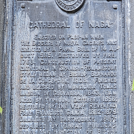 Cathedral of Naga historical marker