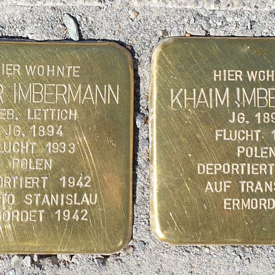 Stolperstein à la mémoire de Ester Imbermann