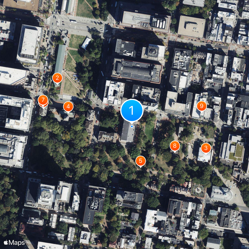 Segundo Banco de los Estados Unidos Mapa
