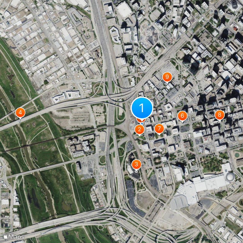 Texas School Book Depository Mapa