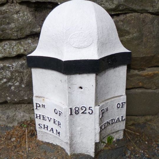 Boundary Post Approximately 200 Yards North Of Punch Bowl Public House