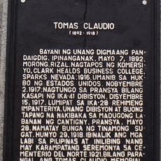 Tomas Claudio historical marker