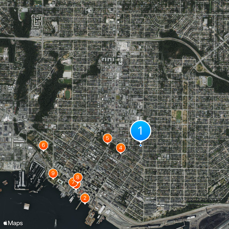 North Vancouver Carte