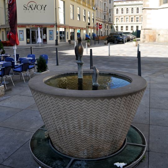 Kašna v Běhounské ulici v Brně