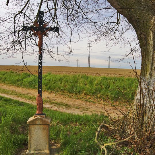 Kříž na západním okraji Pelhřimova ve Vlásenické ulici