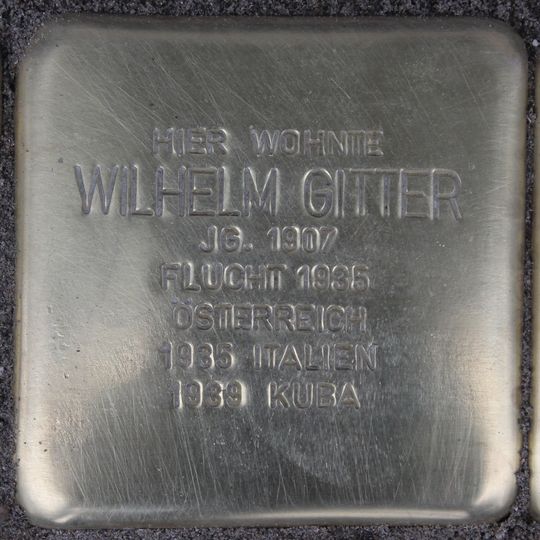 Stolperstein für Wilhelm Gitter