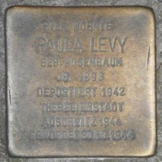 Stolperstein dedicated to Paula Levy