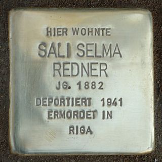 Stolperstein em memória de Sali Selma Redner
