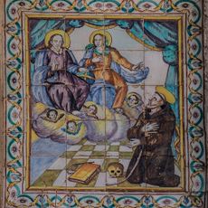 Ceramic panel of Saint Francis of Assisi
