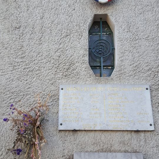 L'Abbaye à la mémoire de ses enfants morts pour la France