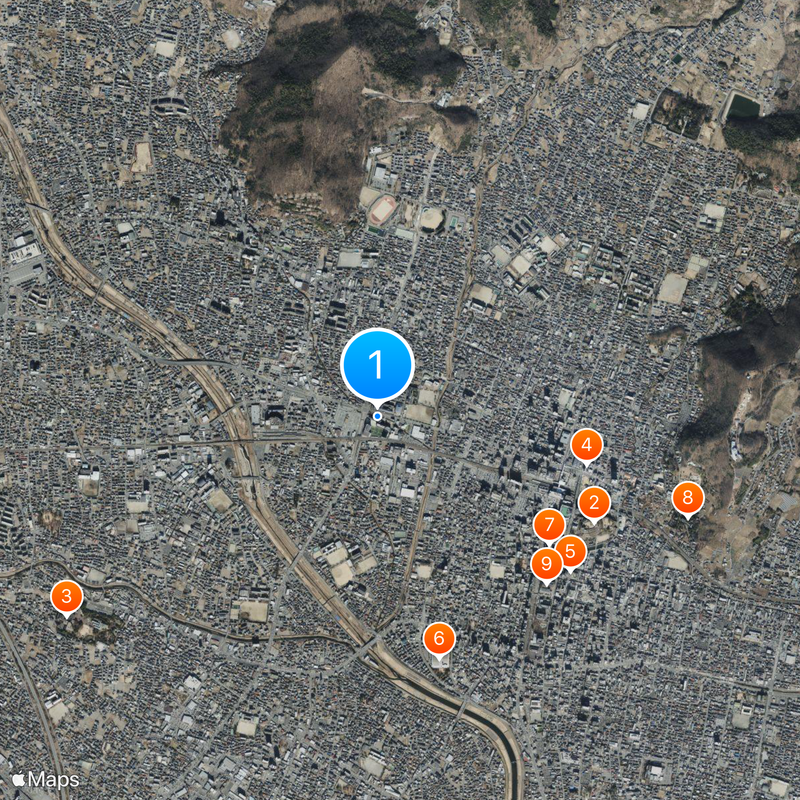 Sundai Koufu Elementary School, Junior High School and Senior High School Mapa