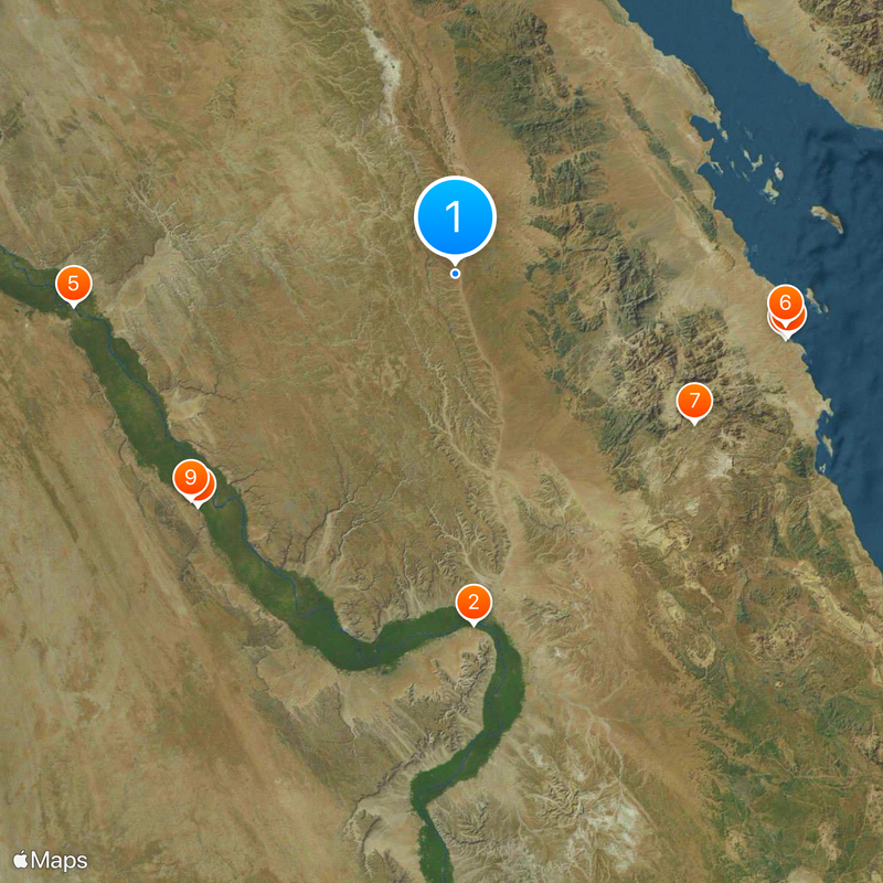 Desierto arábigo Mapa