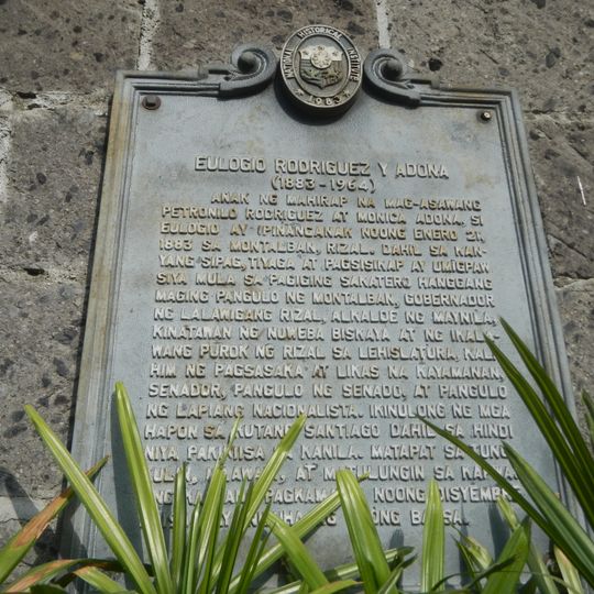 Eulogio Rodriguez y Adona historical marker