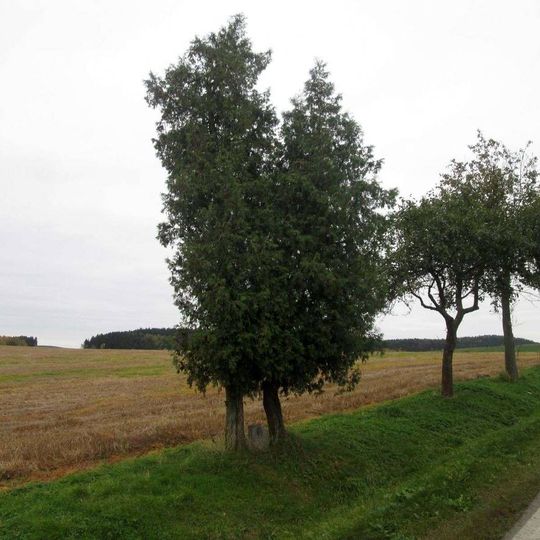 Pomník severně od Oselců