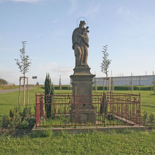 Sloup se sochou svatého Jana Nepomuckého