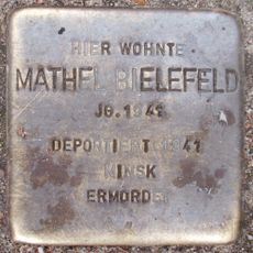 Stolperstein à la mémoire de Mathel Bielefeld