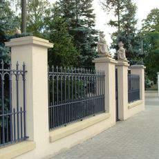 Fencing and gate of War College buildings in Bydgoszcz