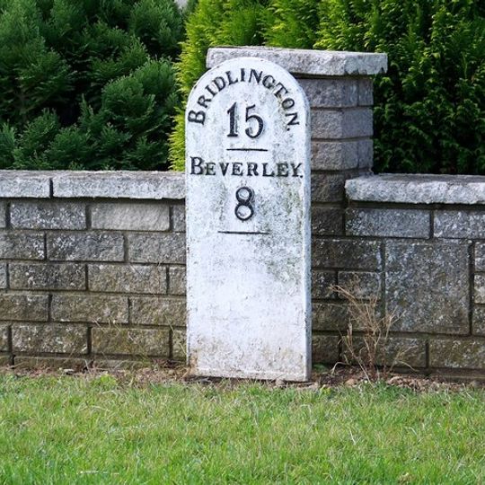 Milestone, Brandesburton, New Road adjacent to Elmfield Drive