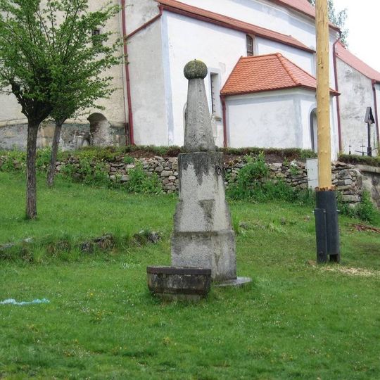 Sloup v horní části náměstí v Horní Plané