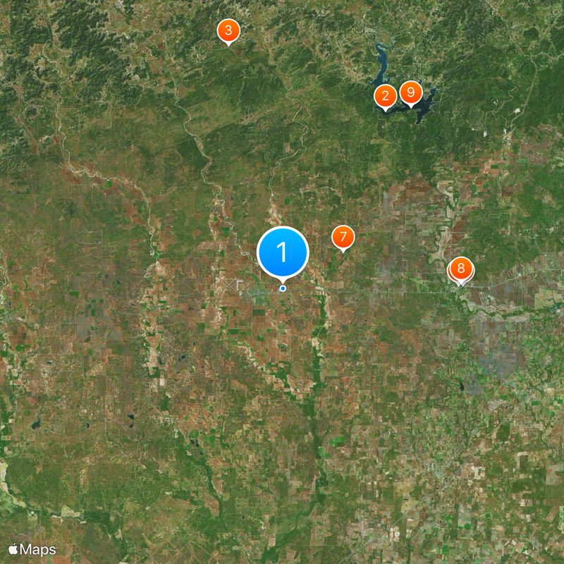 Contea di Medina Mappa