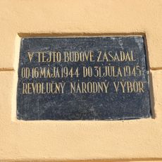 Sídlo revolučného NV, tabuľa pamätná