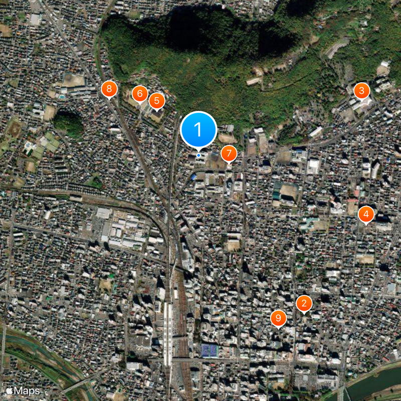 Fukushima Prefectural Fukushima High School Map