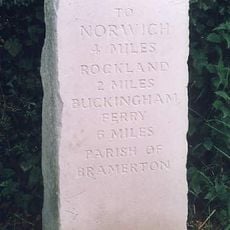 Milestone, Kirby Road, 80yds W of jct with rd to Surlingham