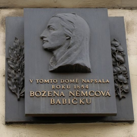 Pamětní deska Boženy Němcové v Praze