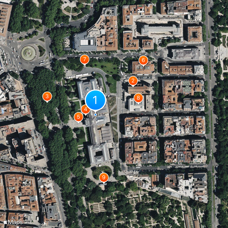 Museo del Prado Karte