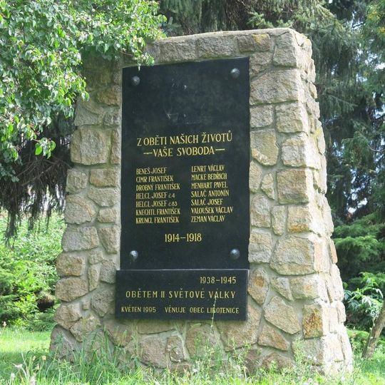 Pomník padlým v 1. a 2. světové válce v Libotenicích