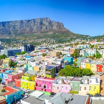 Colorful landmarks around the world