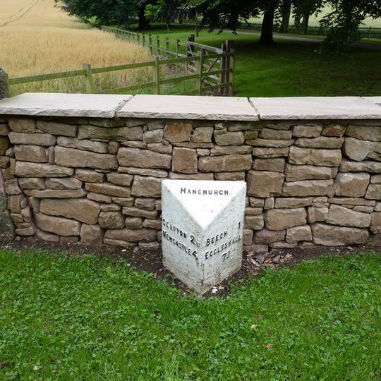 Milepost, The Toft, Hanchurch