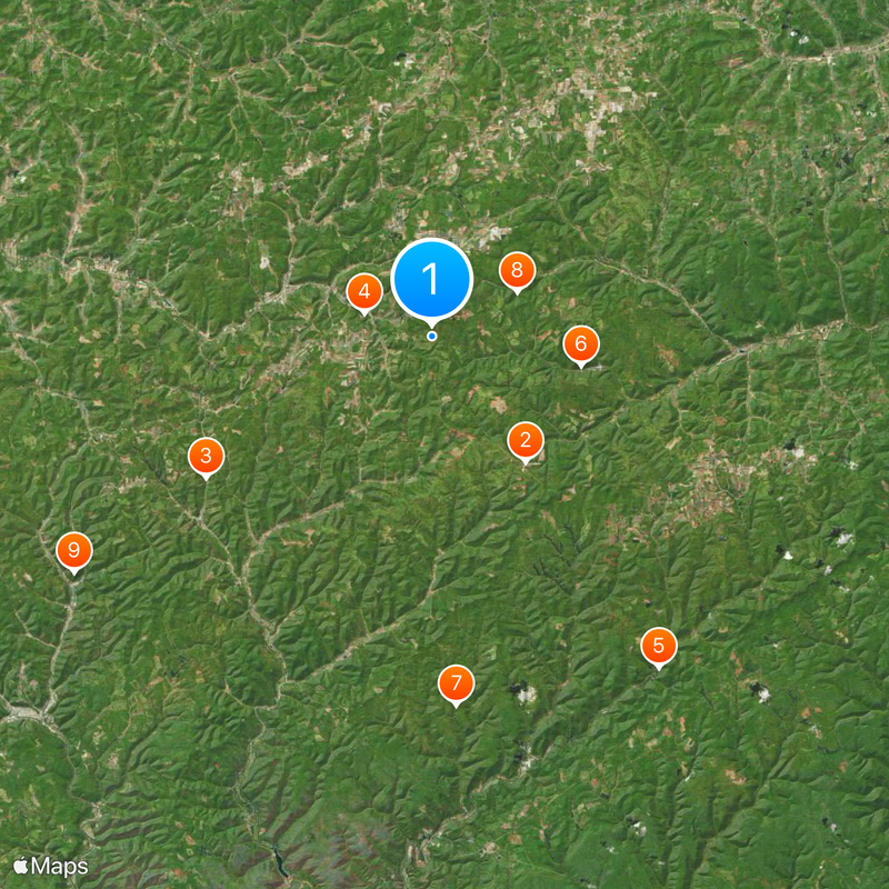 Contea di Potter Mappa