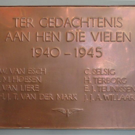 Plaquette in het NS-station