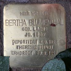 Stolperstein dedicated to Bertha Blumenthal