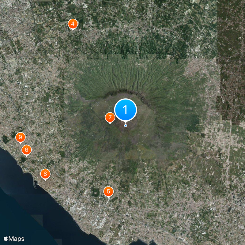 Vesuvius National Park Map