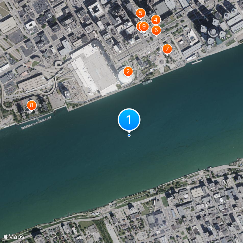 Detroit-Windsor Map