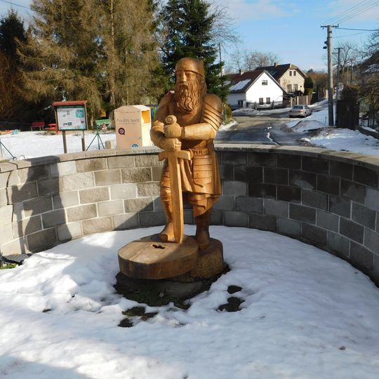 Socha rytíře v Žernovce