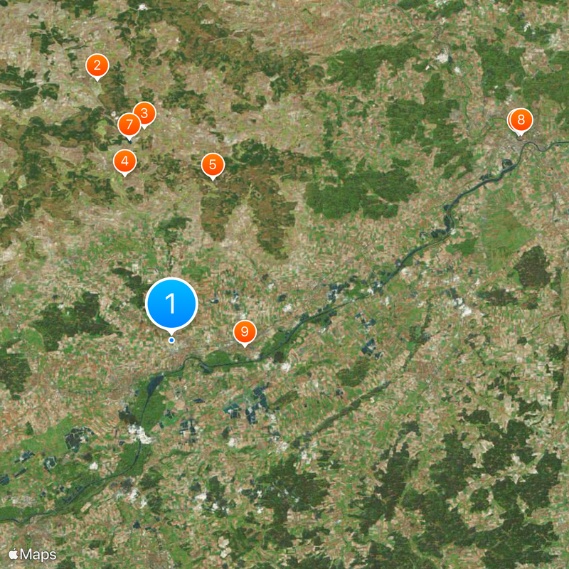 Circondario di Dillingen a.d.Donau Mappa