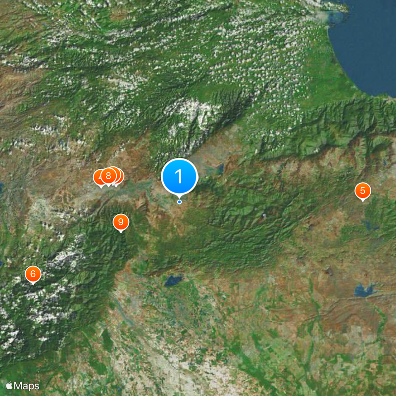 Sistema Coriano Mapa