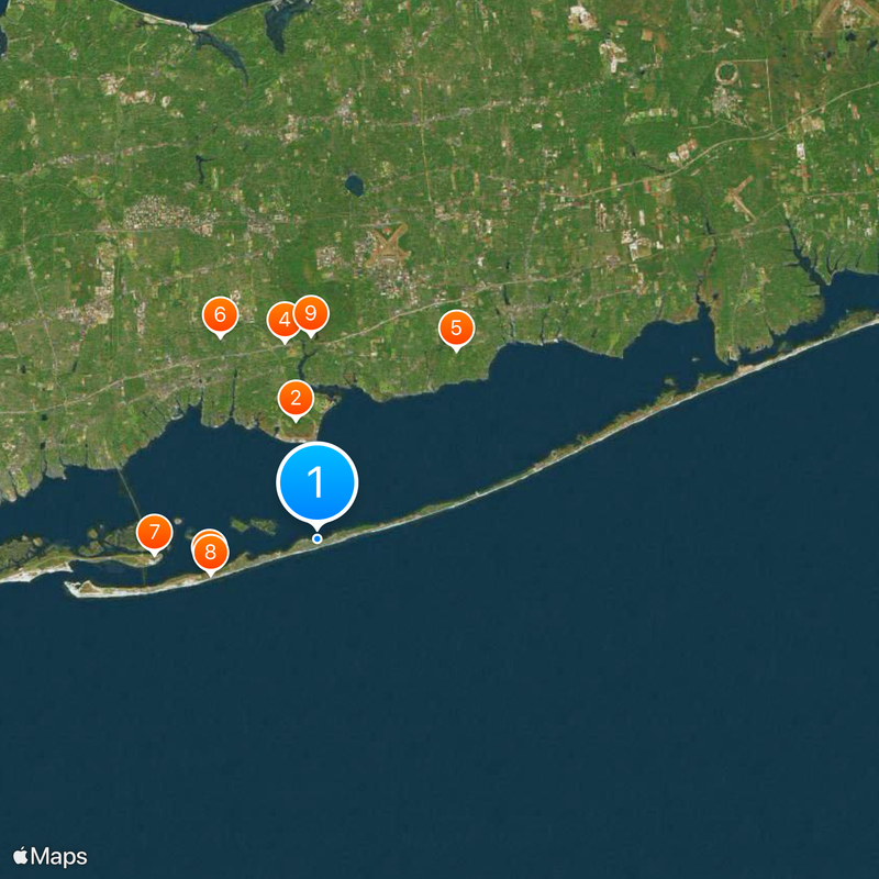 Fire Island Map