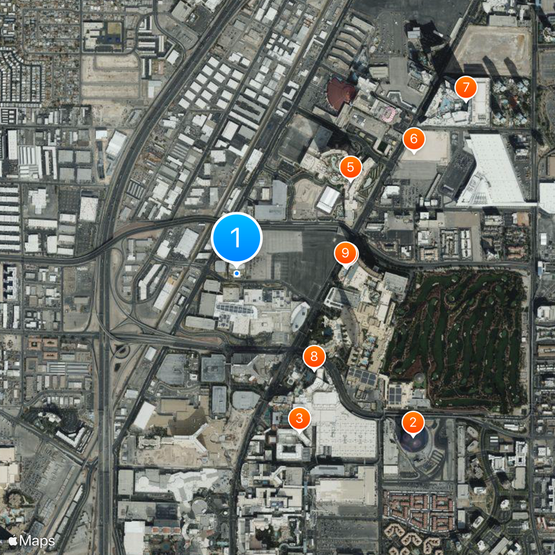 Trump Hotel Las Vegas Map