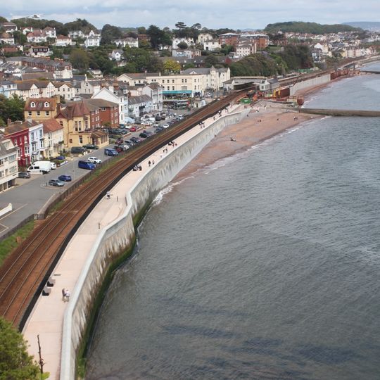 South Devon Railway sea wall