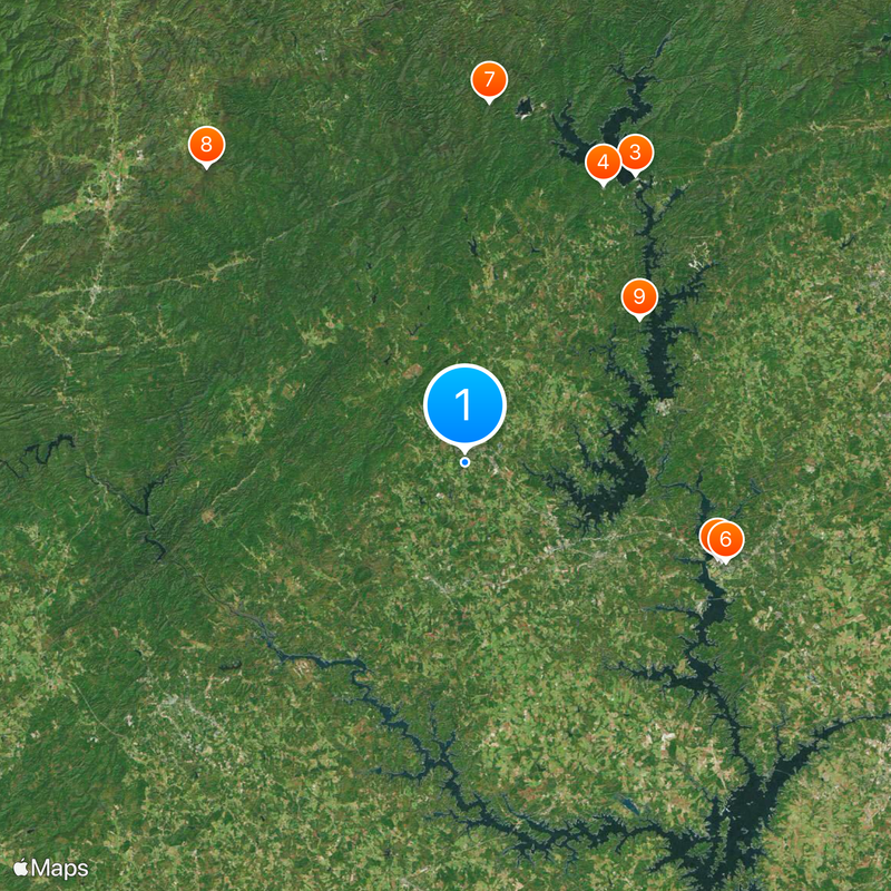 Contea di Oconee Mappa