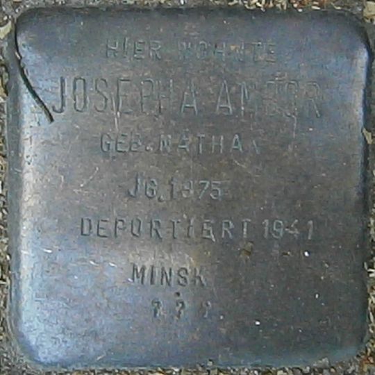 Stolperstein dedicated to Josepha Ambor