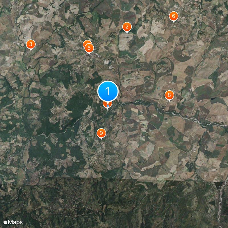 Bagno Vignoni Map