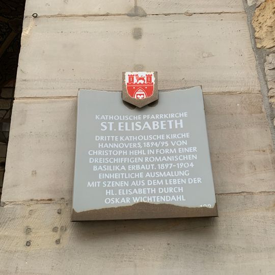 Stadttafel Katholische Pfarrkirche St.Elisabeth